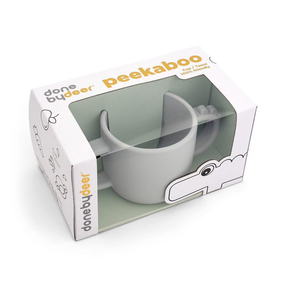 Cana cu doua manere Done by Deer Peekaboo Croco Grey [4]