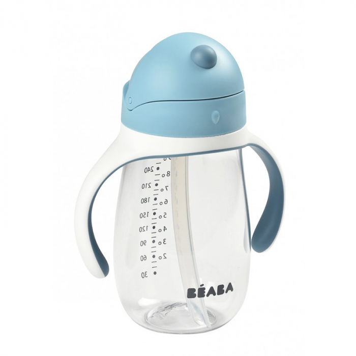 Cana cu pai din Tritan Beaba 300 ml Windy Blue [2]
