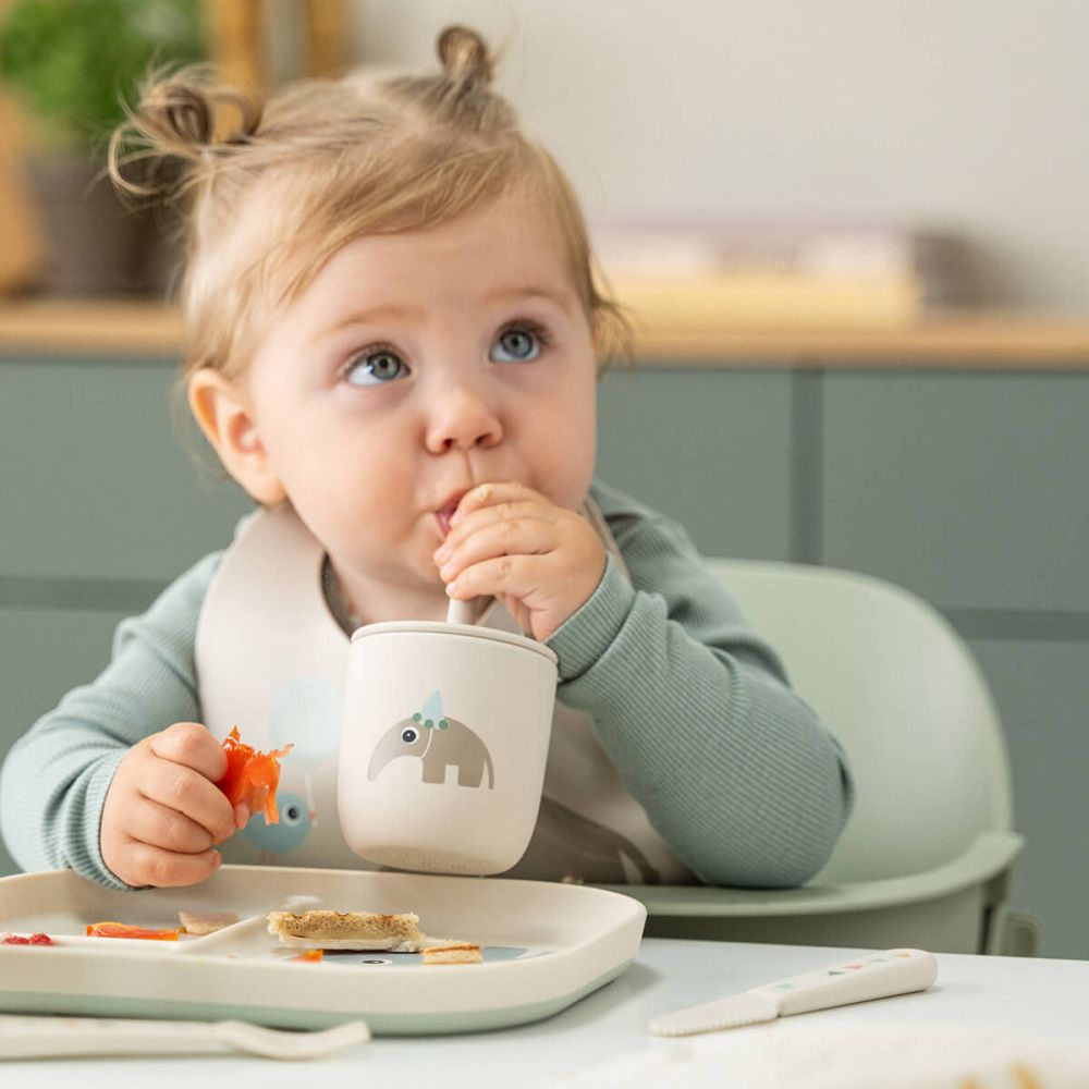 Cana cu pai Done by Deer silicon set 2 buc Playground Green [4]