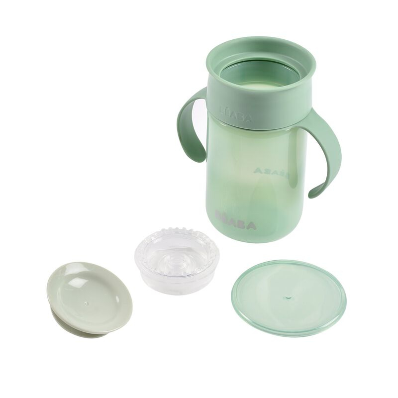 Cana de invatare Beaba 340 ml Sage Green [2]