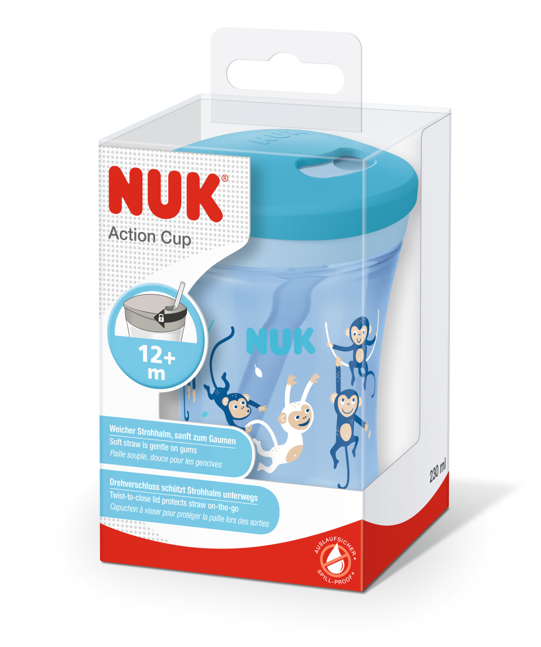 Cana Nuk Evolution Action cu pai 230 ml de la 12 luni