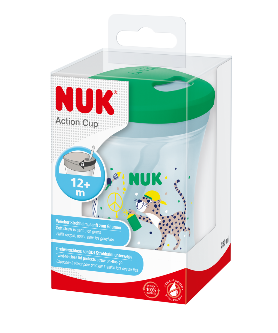 Cana Nuk Evolution Action cu pai 230 ml de la 12 luni Baieti