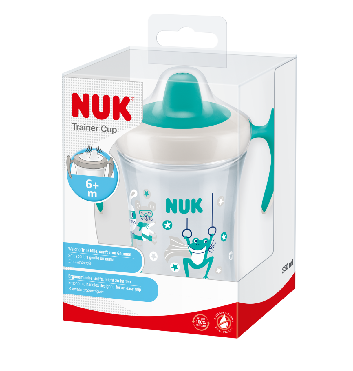 Cana Nuk Trainer 230 ml de la 6 luni model Broasca