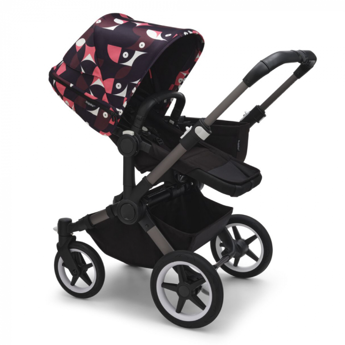Capotina carucior Bugaboo Donkey 5 Animal Explorer Pink/Red [2]