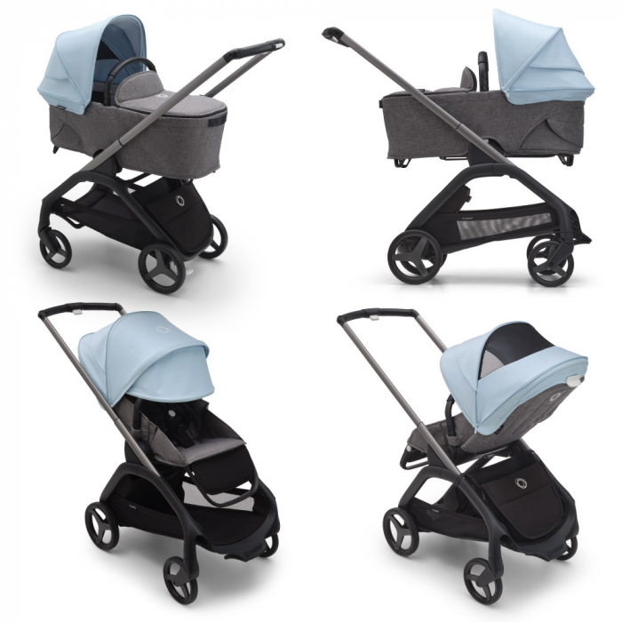 Capotina carucior Bugaboo Dragonfly Skyline Blue [2]