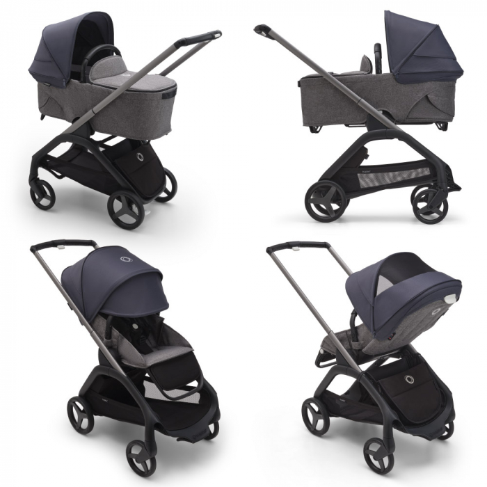 Capotina carucior Bugaboo Dragonfly Stormy Blue [2]