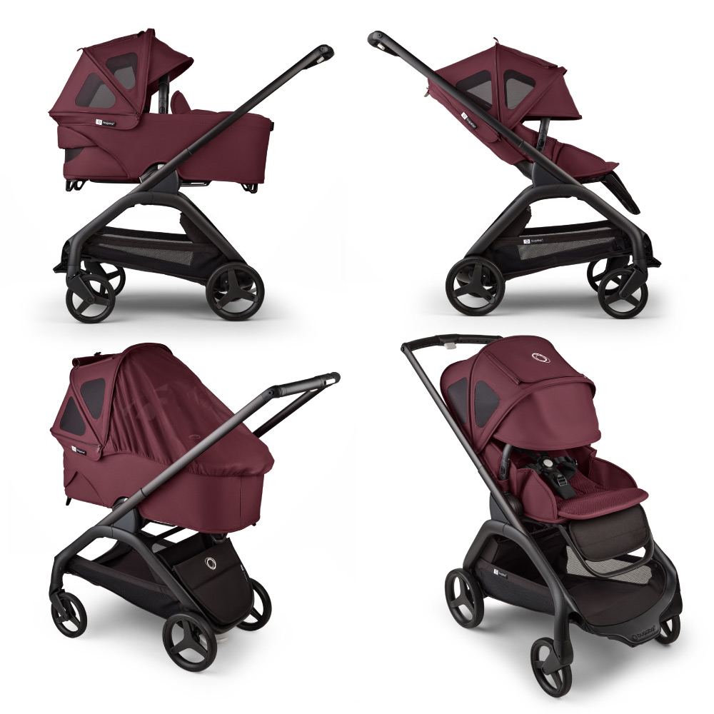Capotina cu extensie plasa insecte Bugaboo Dragonfly Dark Cherry - resigilat [2]