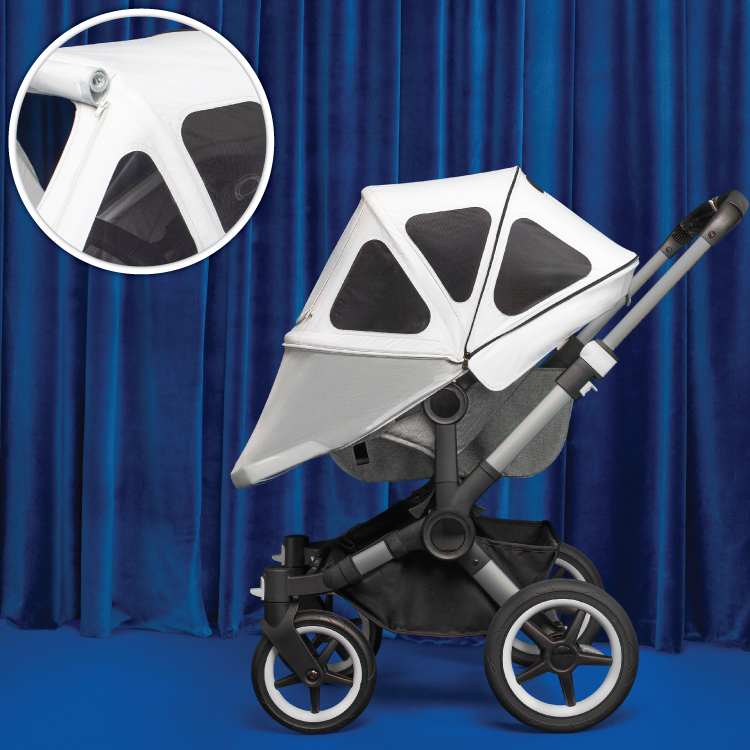 Capotina cu extensie plasa insecte Bugaboo Donkey Sunrise Red [3]