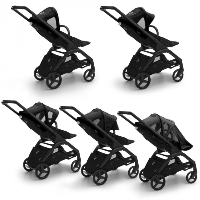 Capotina cu extensie plasa insecte Bugaboo Dragonfly Midnight Black [2]