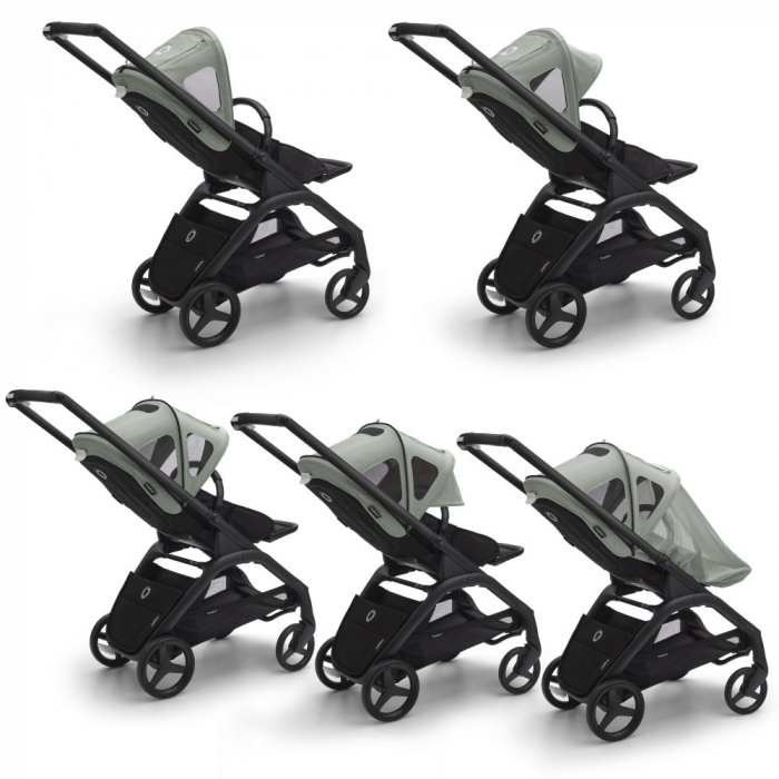 Capotina cu extensie plasa insecte Bugaboo Dragonfly Pine Green [2]