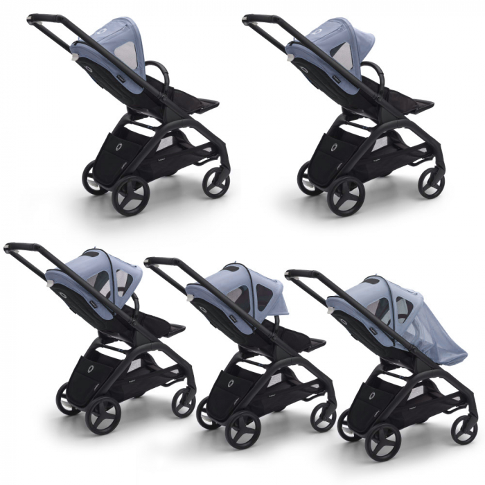 Capotina cu extensie plasa insecte Bugaboo Dragonfly Seaside Blue [2]