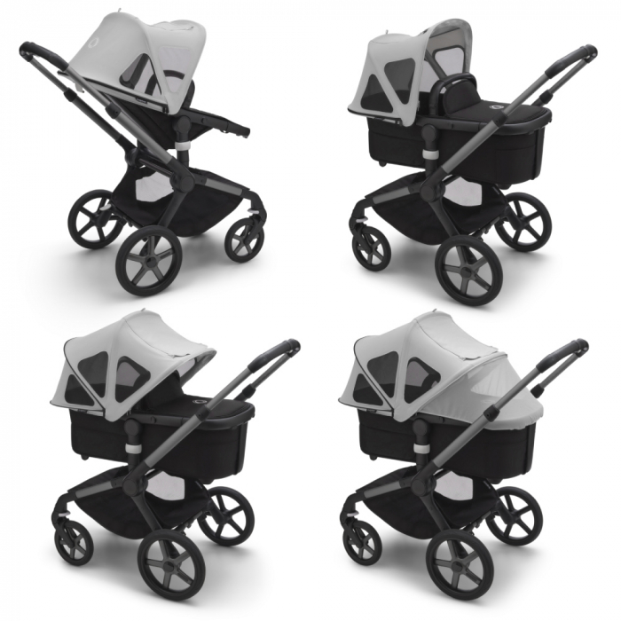 Capotina cu extensie plasa insecte Bugaboo Fox 5/Fox Cub/Lynx Misty Grey [2]