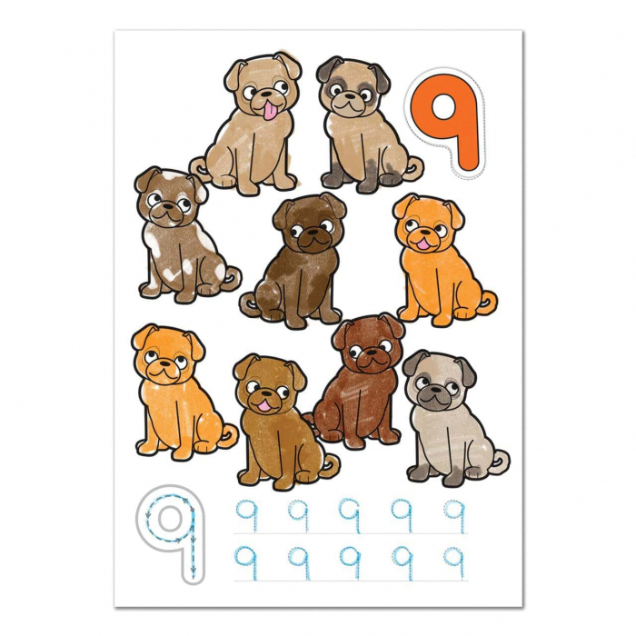 Carte de colorat cu activitati in Limba Engleza si abtibilduri 1-20 [3]