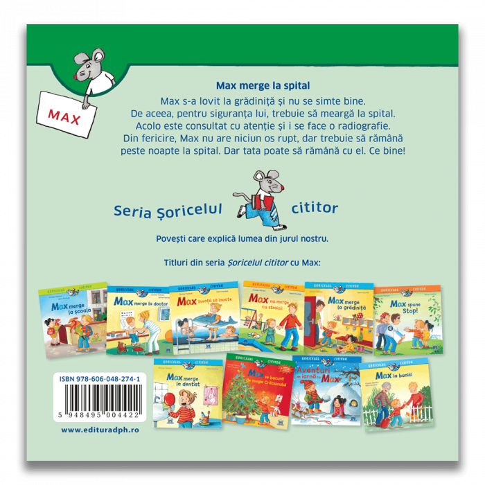 Carte DPH Soricelul cititor Max merge la spital [2]