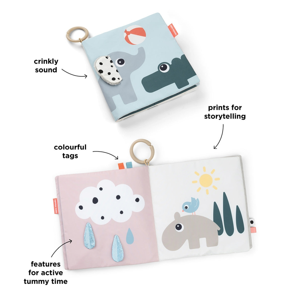 Carte moale pentru tummy time Done by Deer Deer Friends Multicolor [5]