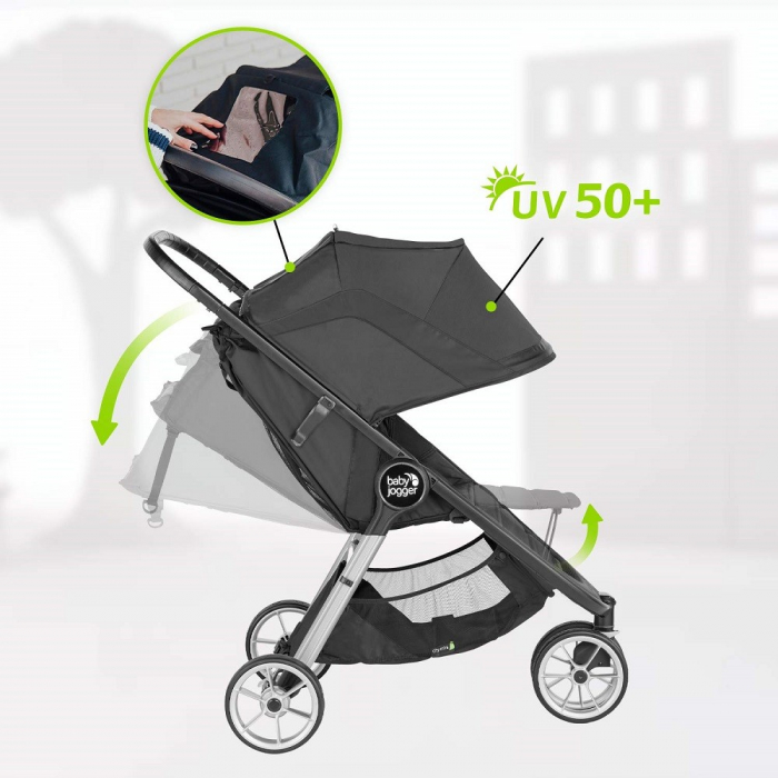 Carucior Baby Jogger City Mini 2 Slate sistem 2 in 1 [9]