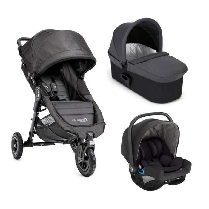 Carucior Baby Jogger City Mini GT Charcoal Denim sistem 3 in 1 i-Size