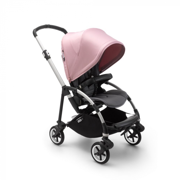 Carucior Bugaboo Bee 6 Aluminium/Grey Melange/Soft Pink sistem sistem 3 in 1 [2]