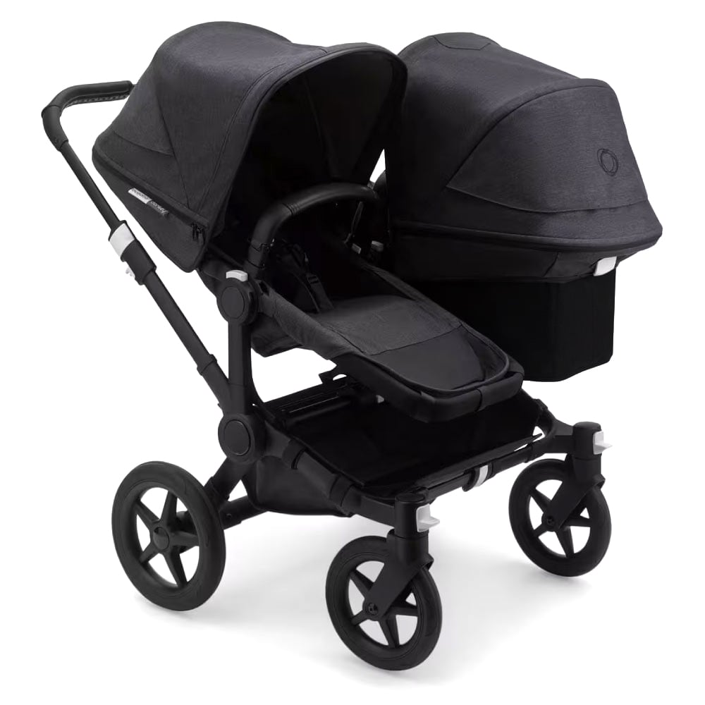 Carucior dublu Bugaboo Donkey 3 Duo Mineral Black Washed Black