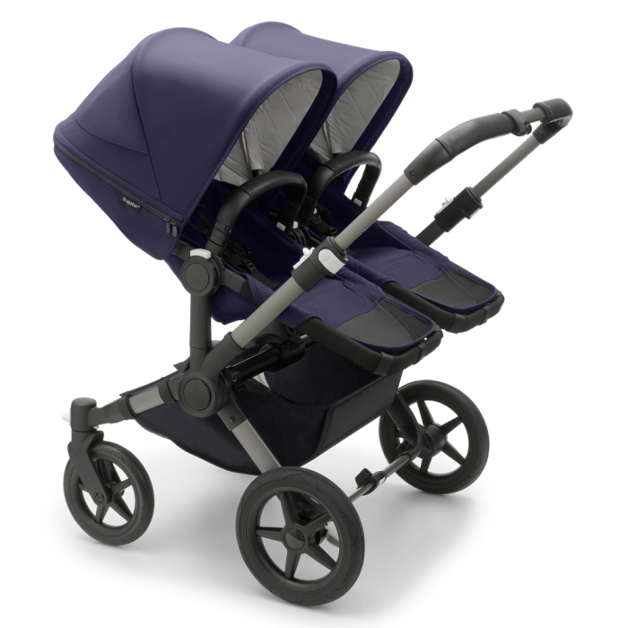 Carucior dublu Bugaboo Donkey 5 Duo Classic Graphite/Dark Navy [2]