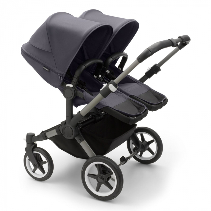 Carucior dublu Bugaboo Donkey 5 Duo Graphite/Stormy Blue [2]