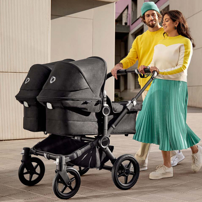 Carucior Bugaboo Donkey 5 Twin Black/Forest Green [4]