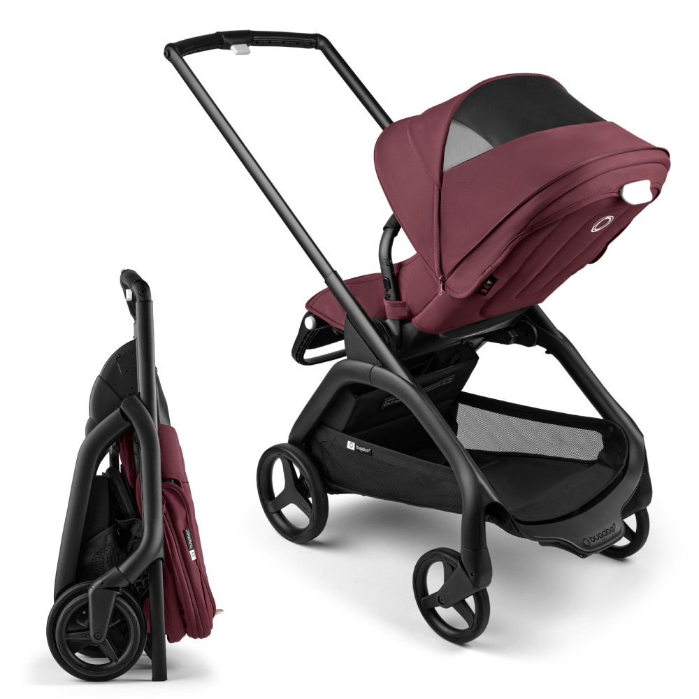 Carucior Bugaboo Dragonfly 2 in 1 Black/Dark Cherry [5]