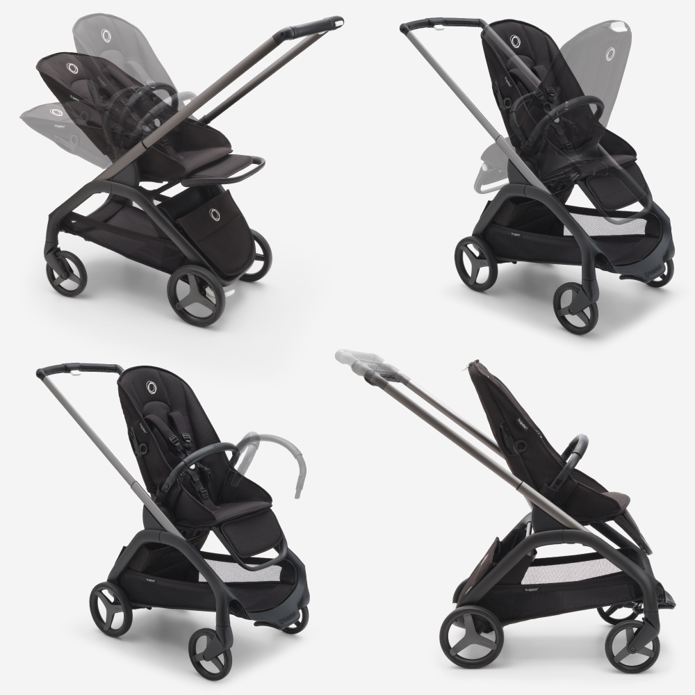 Carucior Bugaboo Dragonfly 2 in 1 Black/Dark Cherry [9]