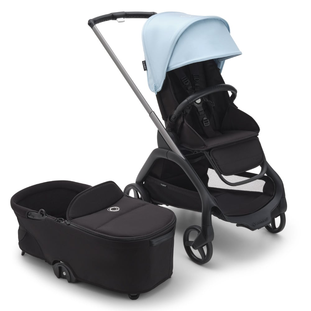 Carucior Bugaboo Dragonfly 2 in 1 Black Skyline Blue