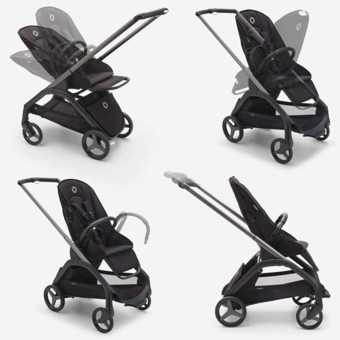 Carucior Bugaboo Dragonfly Graphite/Grey Melange-Resigilat [8]