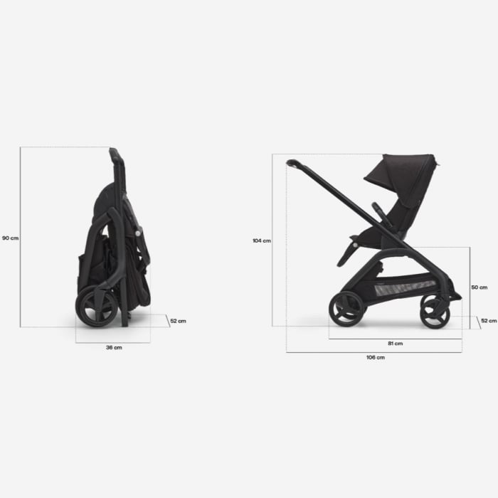 Carucior Bugaboo Dragonfly Graphite/Grey Melange-Resigilat [9]