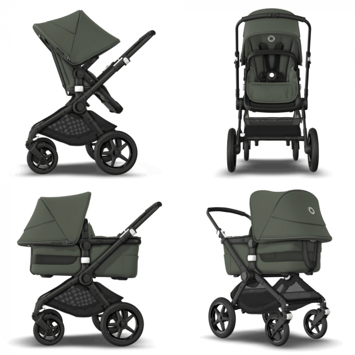 Carucior Bugaboo Fox 3 Black/Forest Green 2 in 1 [3]