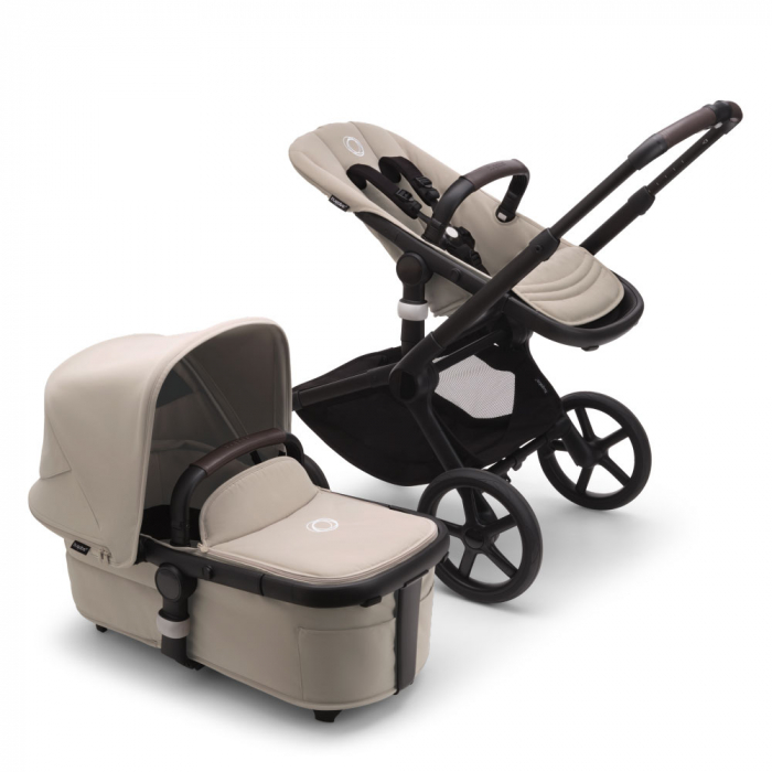 Carucior Bugaboo Fox 5 Black/Desert Taupe 2 in 1-Resigilat [2]