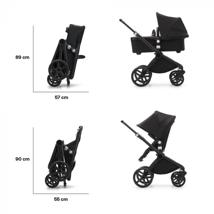 Carucior Bugaboo Fox Cub Black/Midnight Black 2 in 1 [12]