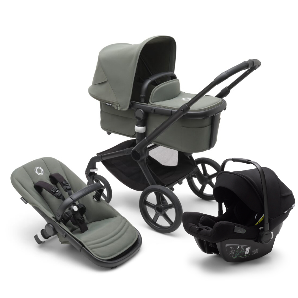 Carucior Bugaboo Fox 5 Black Forest Green 3 in 1