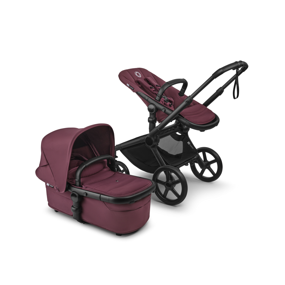 Carucior Bugaboo Fox 5 Renew Black/Dark Cherry 2 in 1-Resigilat [2]