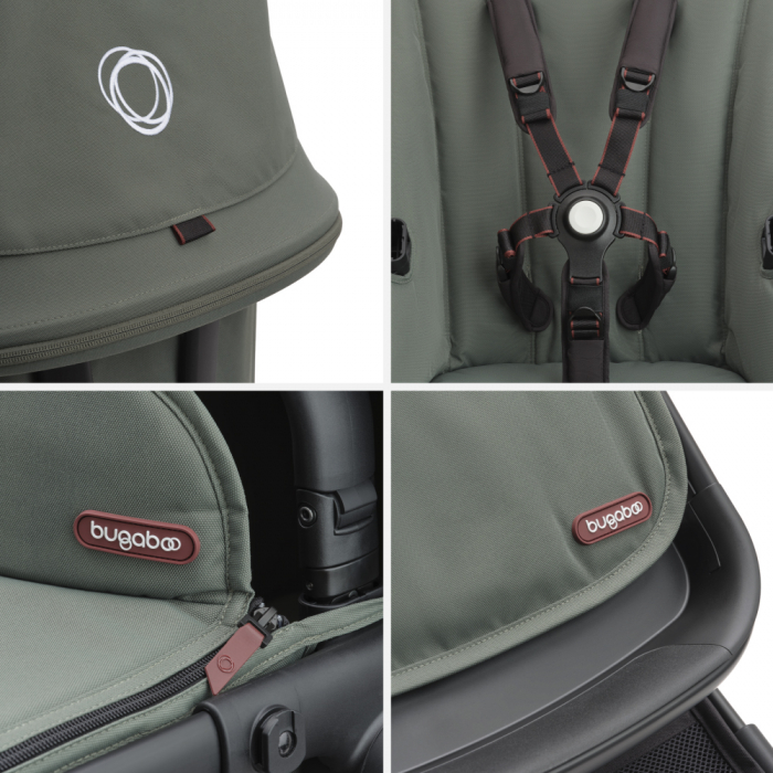 Carucior Bugaboo Fox Cub Black/Forest Green 2 in 1 [10]