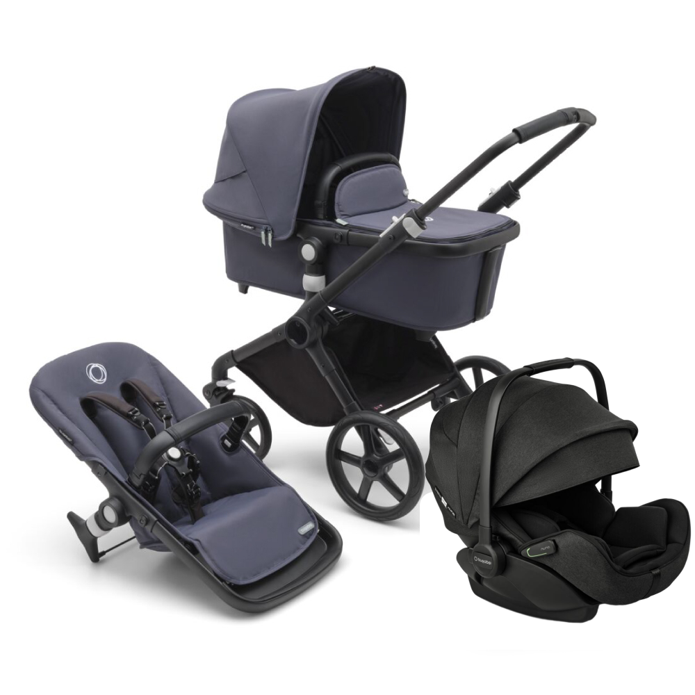 Carucior Bugaboo Fox Cub Black/Stormy Blue 3 in 1 [11]
