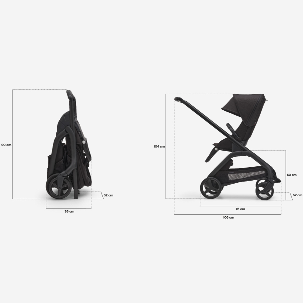 Carucior Bugaboo personalizat Dragonfly Graphite/Grey Melange [6]