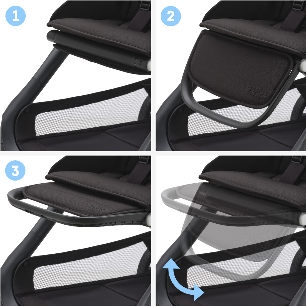 Carucior Bugaboo personalizat Dragonfly Graphite/Grey Melange [4]