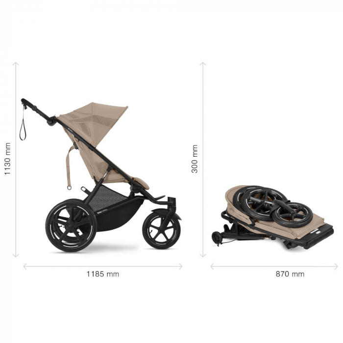 Carucior Cybex Avi Spin Black/Almond Beige [7]