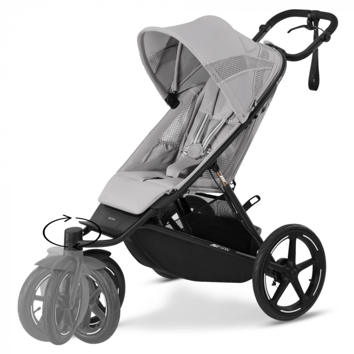 Carucior Cybex Avi Spin Black/Fog Grey [2]