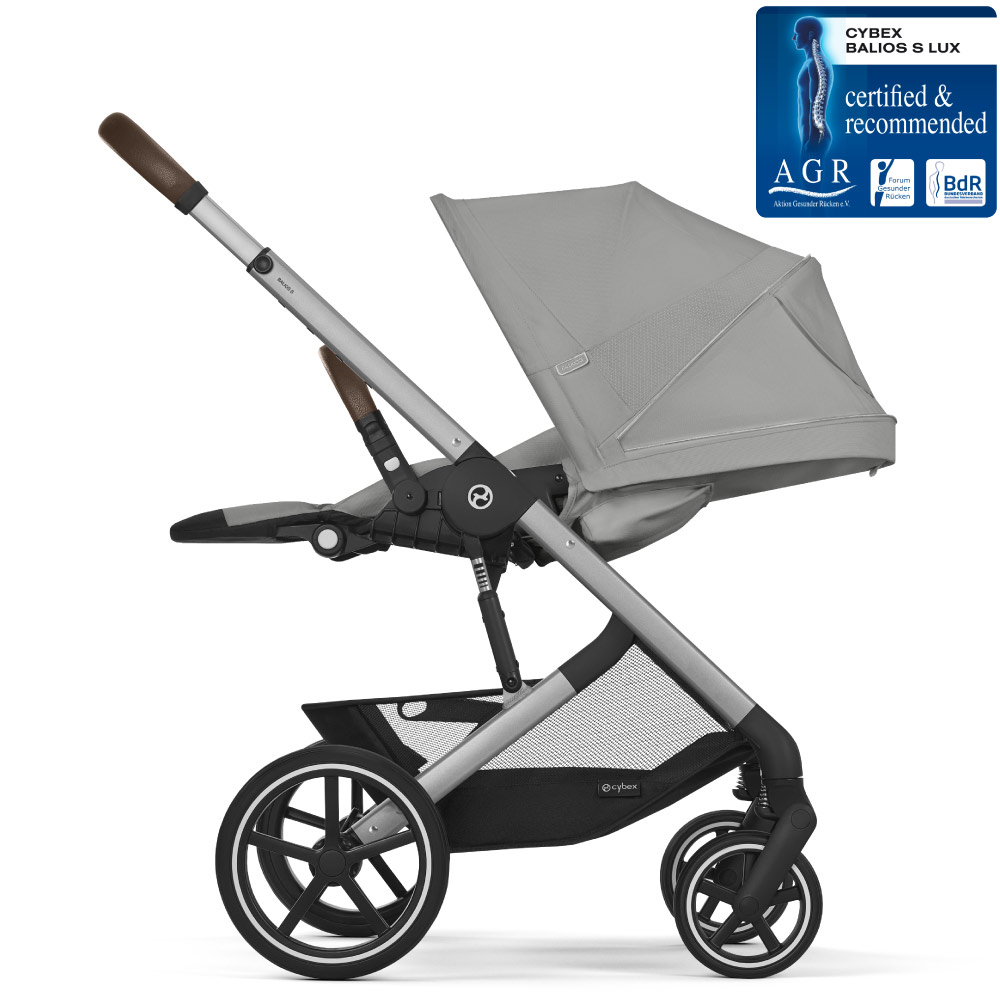Carucior Cybex Balios S Lux 2 in 1 Silver/Stone Grey [6]