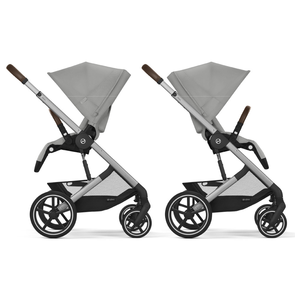 Carucior Cybex Balios S Lux 2 in 1 Silver/Stone Grey [4]