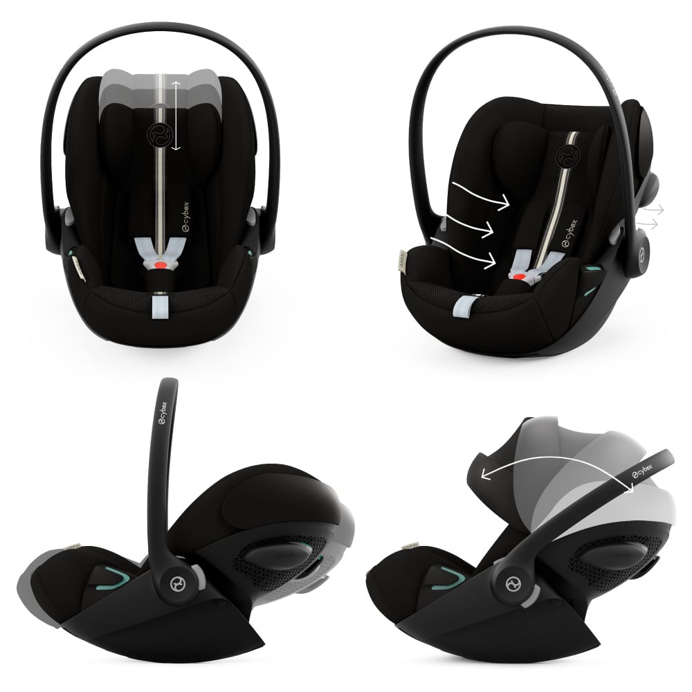 Carucior Cybex Balios S Lux 3 in 1 Black/Moon Black cu Scoica Auto Cloud G i-Size Plus reclinabila [9]