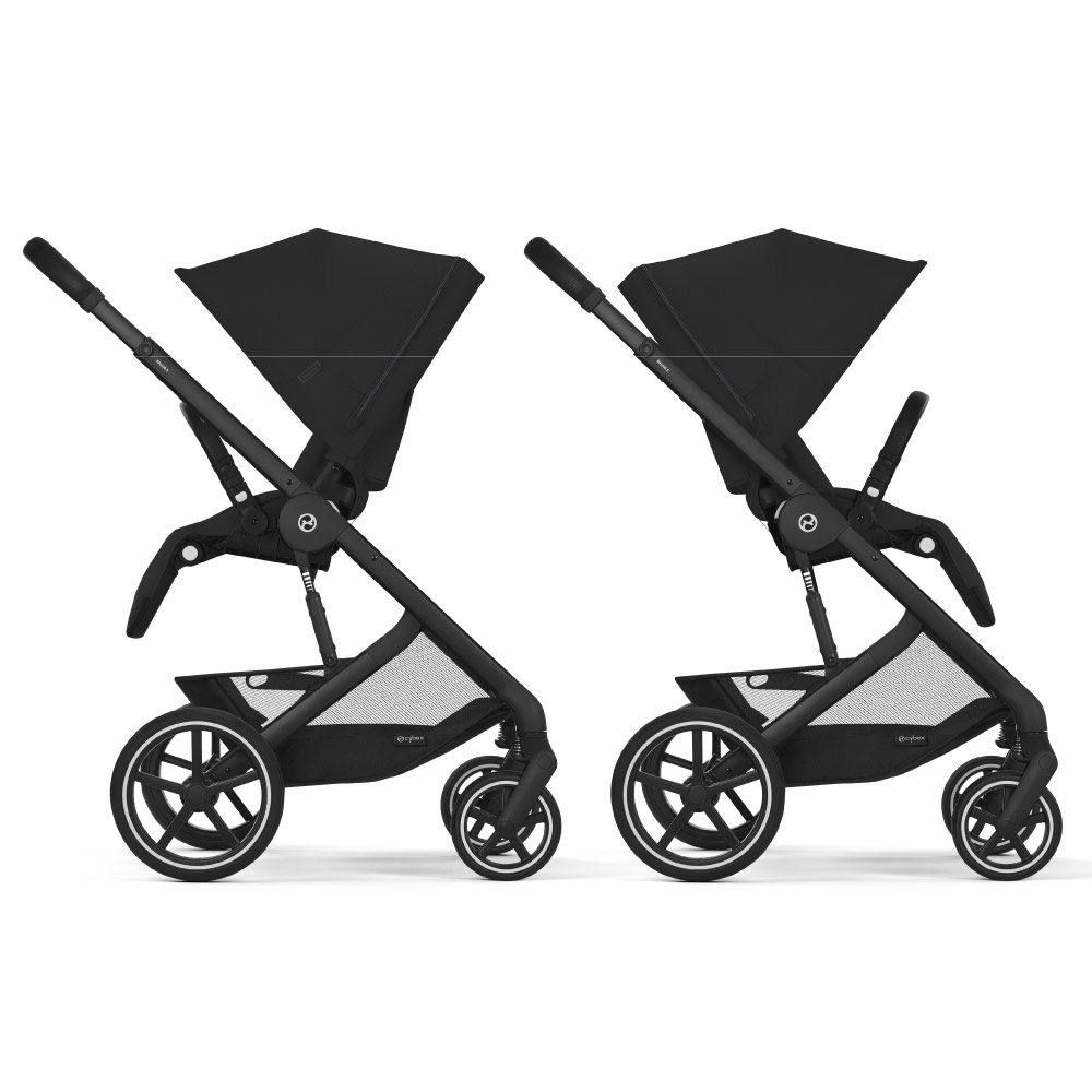 Carucior Cybex Balios S Lux 3 in 1 Black/Moon Black cu Scoica Auto Cloud G i-Size Plus reclinabila [3]