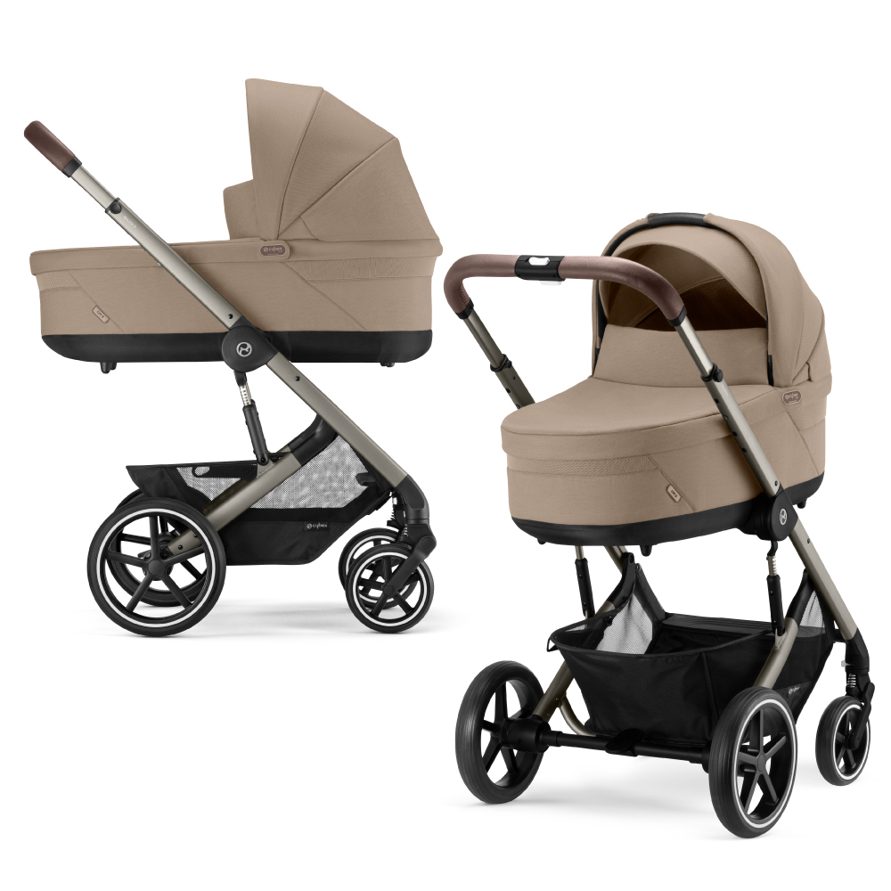 Carucior Cybex Balios S Lux 3 in 1 Taupe/Almond Beige cu Scoica Auto Cloud G i-Size Plus reclinabila [8]
