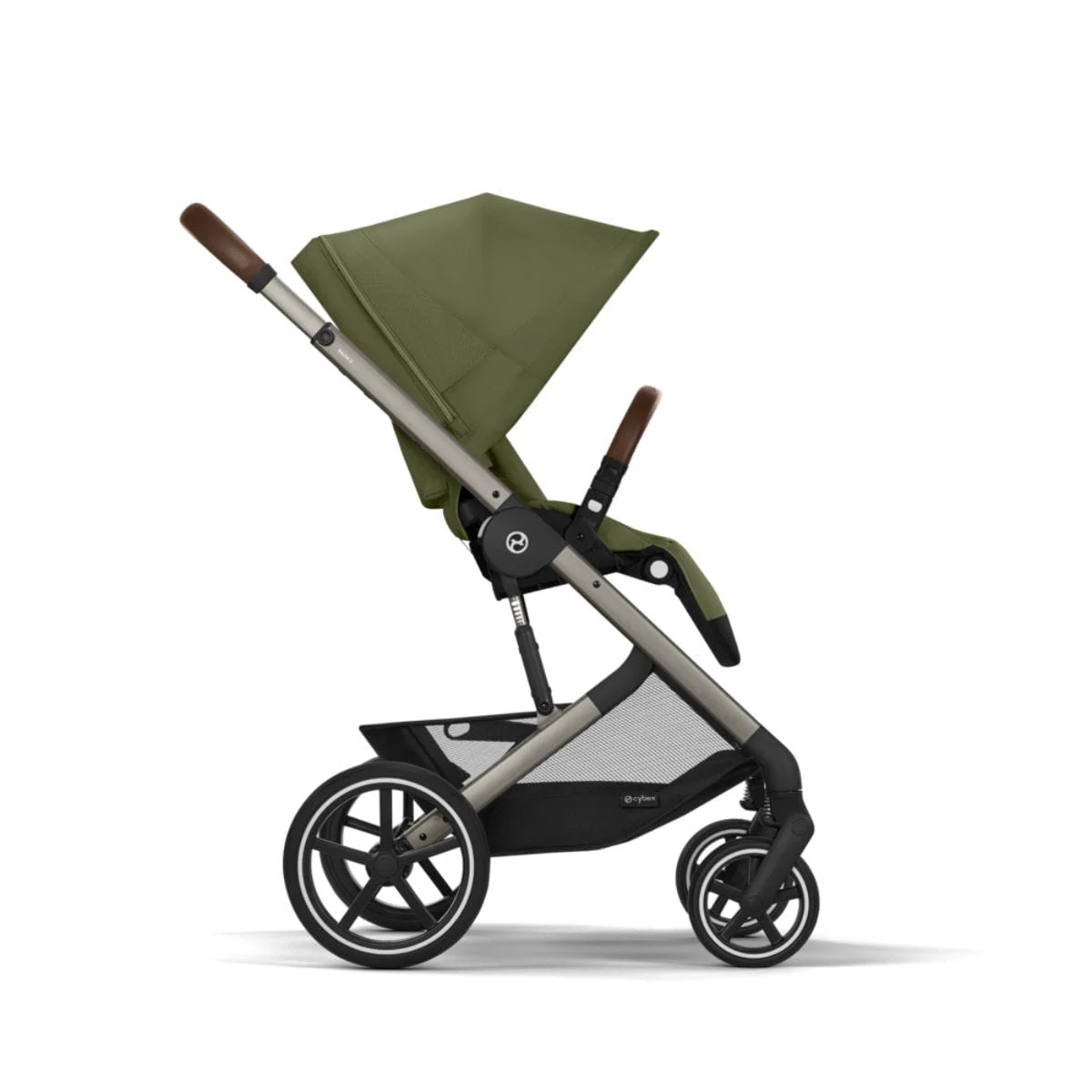 Carucior Cybex Balios S Lux 4 in 1 Taupe/Moss Green cu Scoica Auto Cloud G i-Size Plus reclinabila [7]