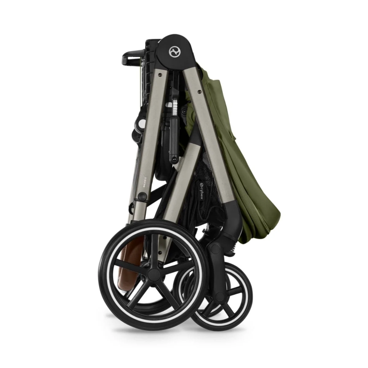 Carucior Cybex Balios S Lux 3 in 1 Taupe/Moss Green cu Scoica Auto Cloud G i-Size Plus reclinabila [3]