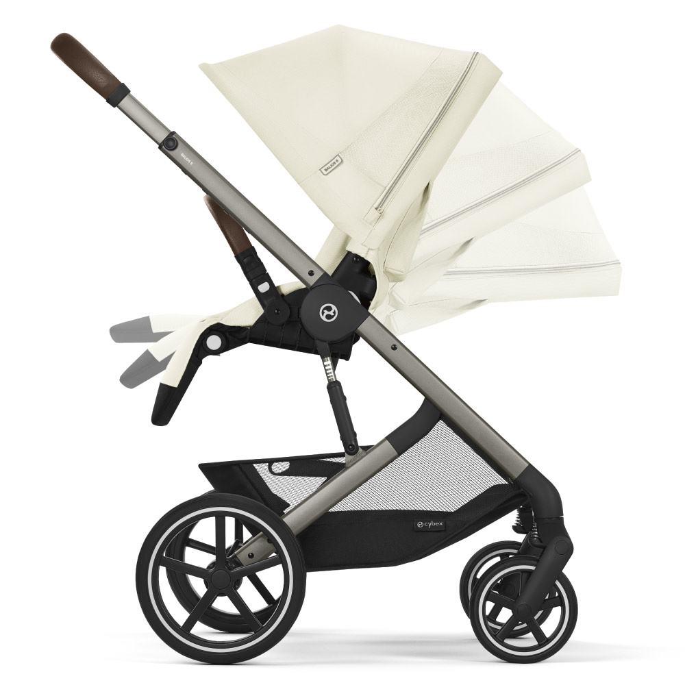 Carucior Cybex Balios S Lux 3 in 1 Taupe/Seashell Beige cu Scoica Auto Cloud G i-Size Plus reclinabila [4]